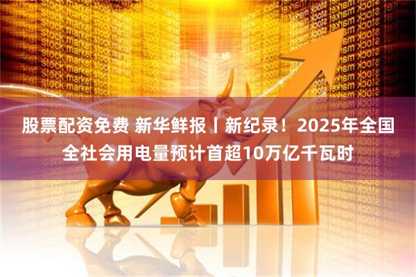 股票配资免费 新华鲜报丨新纪录!2025年全国全社会用电量预计首超10万亿千瓦时